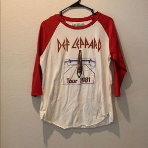 🎸Def Leppard baseball T🎸